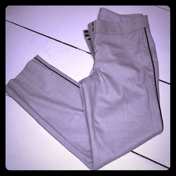 JCrew grey pants with black pinstripe - Picture 2 of 4